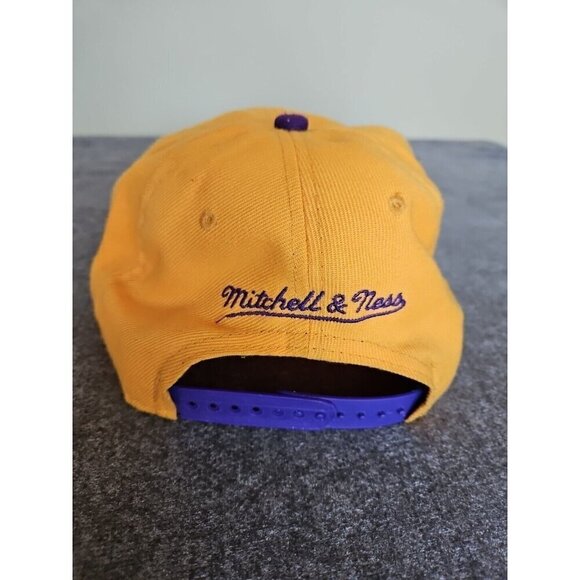 Mitchell & Ness LA Lakers Snapback Cap Hat NBA Hardwood Classics Adjustable OS - Picture 7 of 16